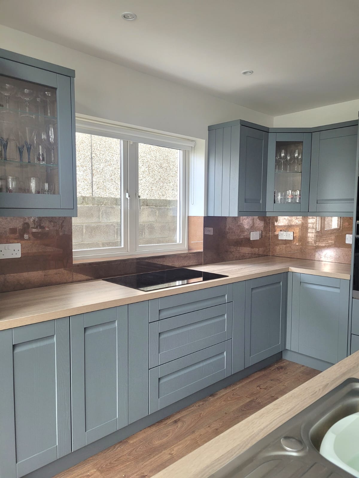 Античное стекло медь