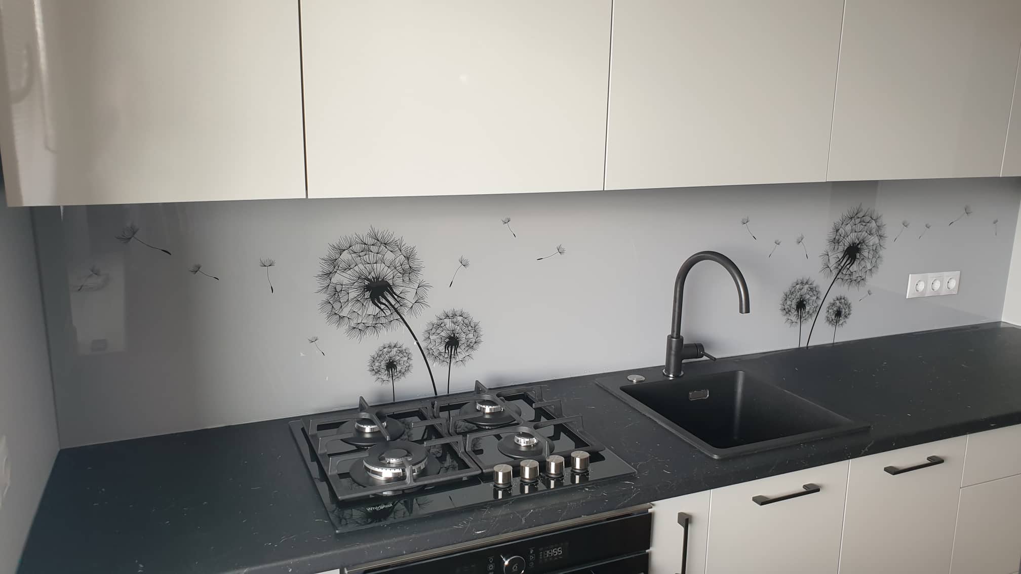 Скинали с УФ печатью. Цветы.