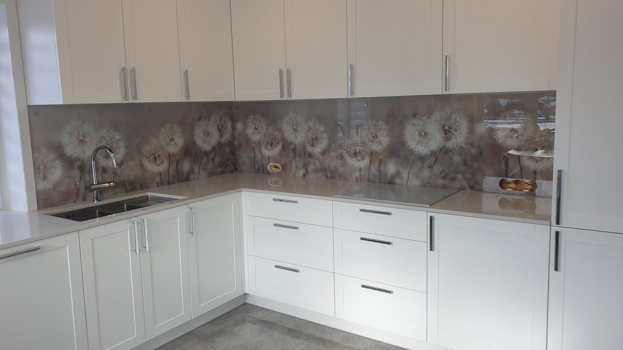 Скинали с УФ печатью. Цветы.