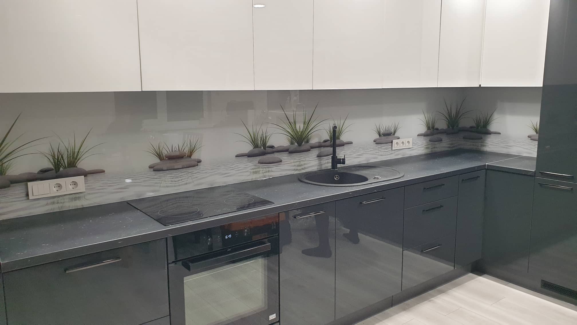 Скинали с УФ печатью. Цветы.