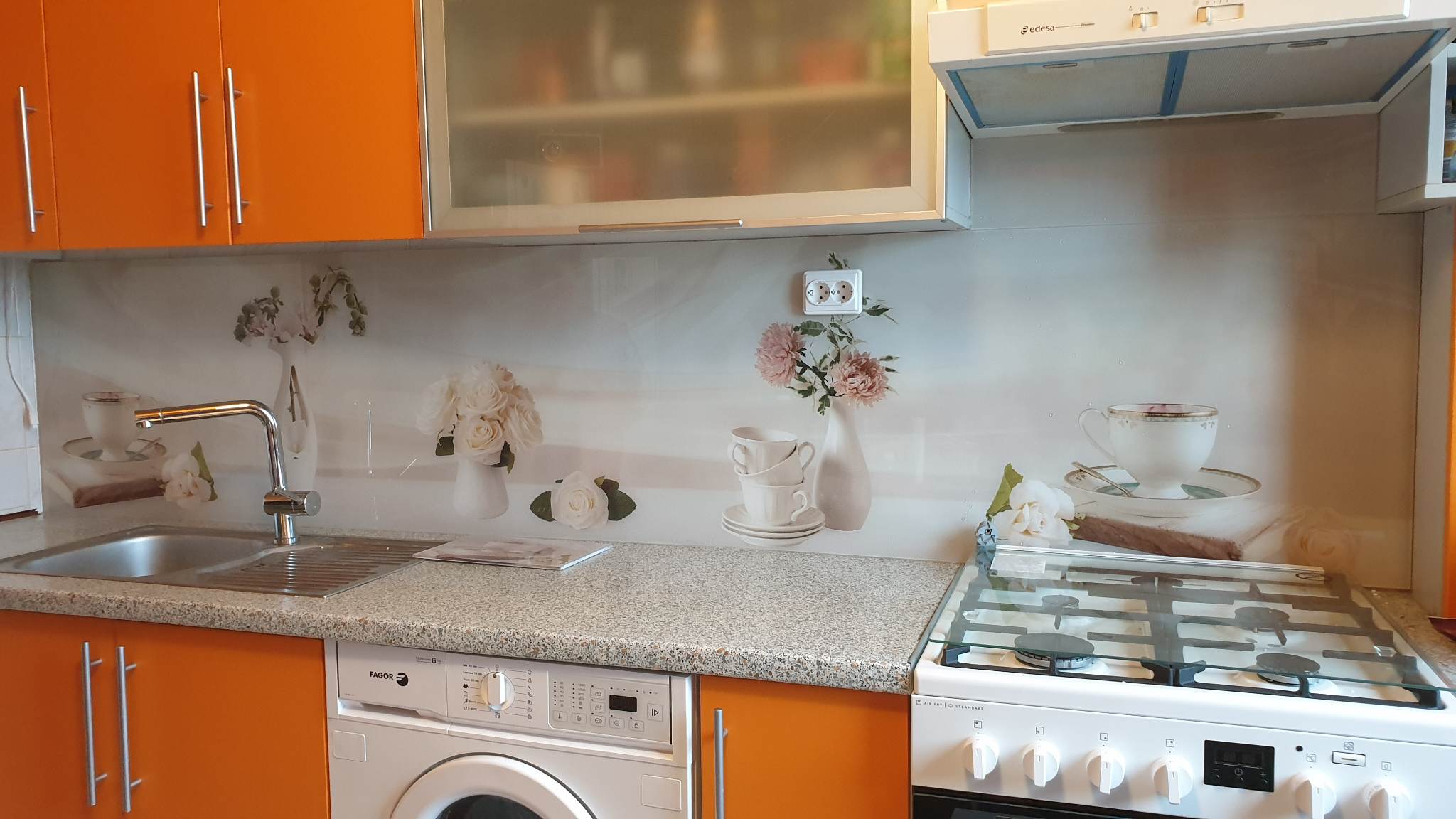 Скинали с УФ печатью. Цветы.