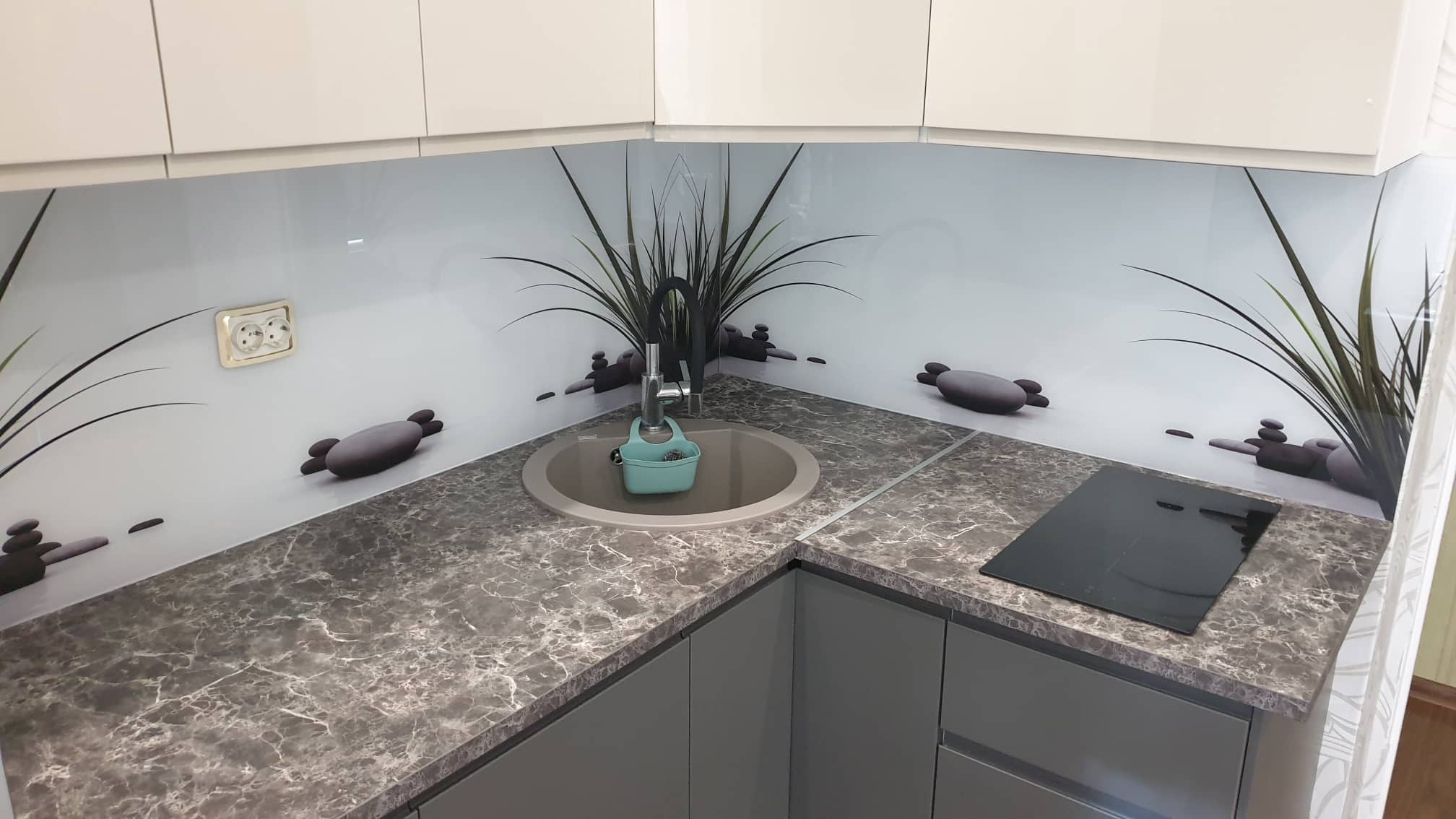 Скинали с УФ печатью. Цветы.