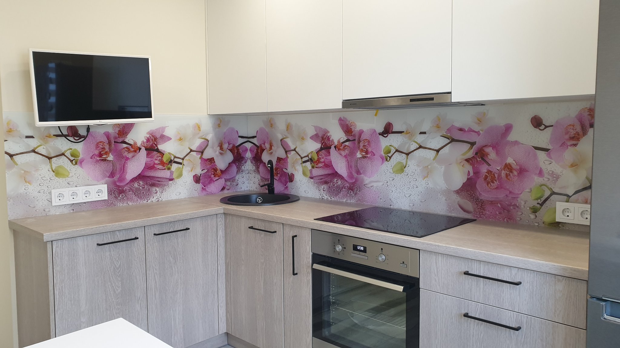 Скинали с УФ печатью. Цветы.