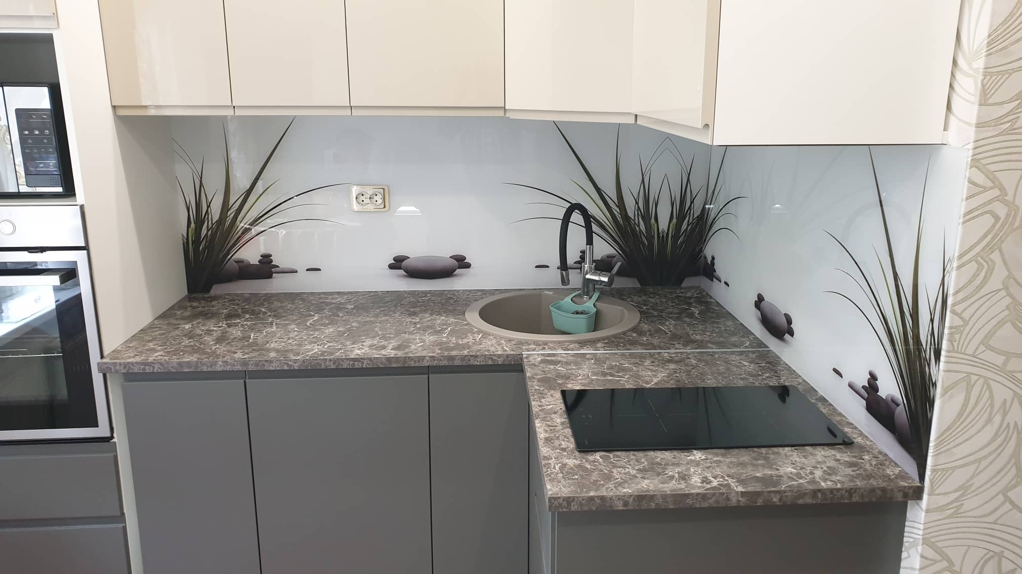 Скинали с УФ печатью. Цветы.