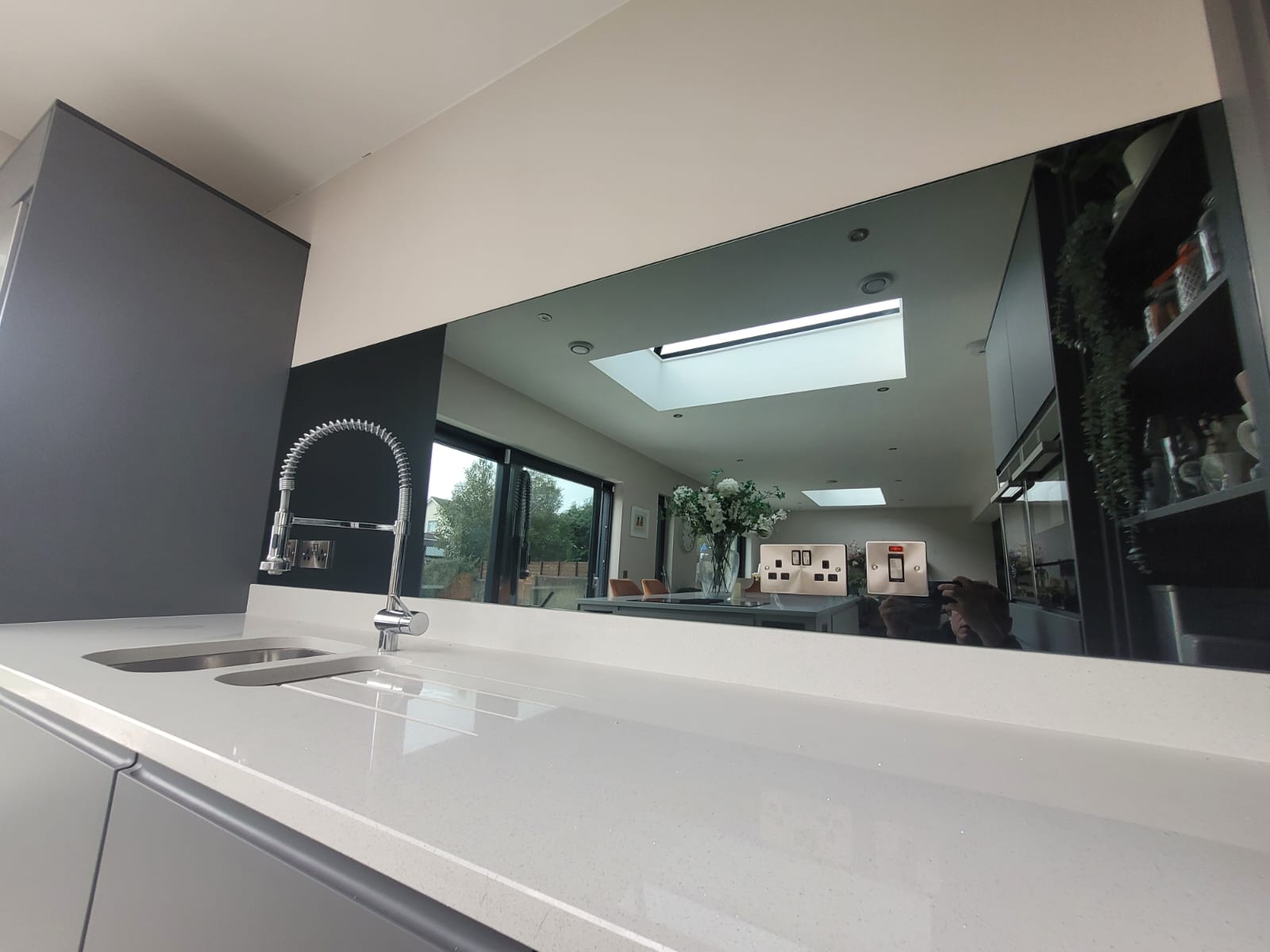 Закалённое зеркало. Tentesol Grey.