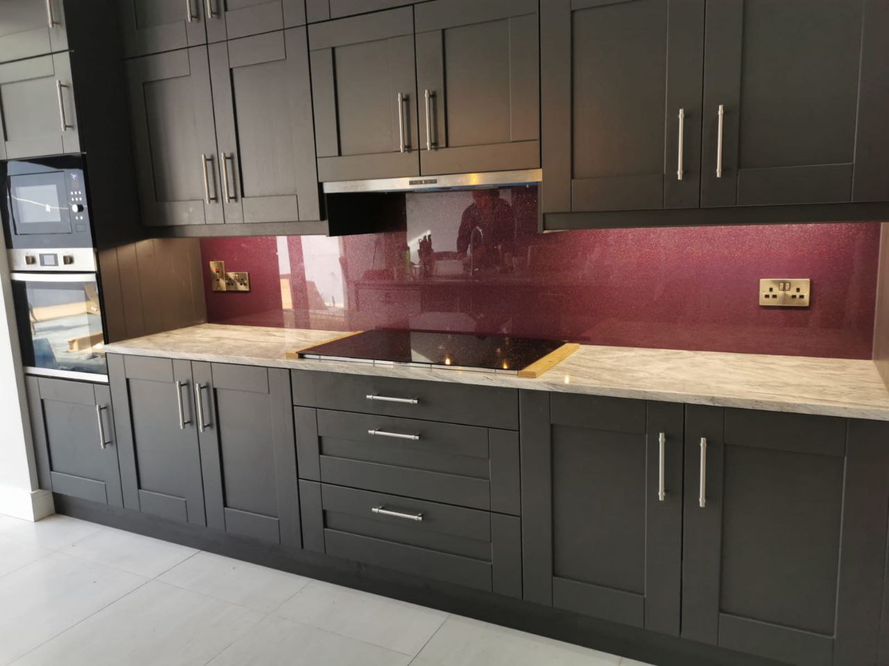 Блестящие скинали в один тон с подсветкой