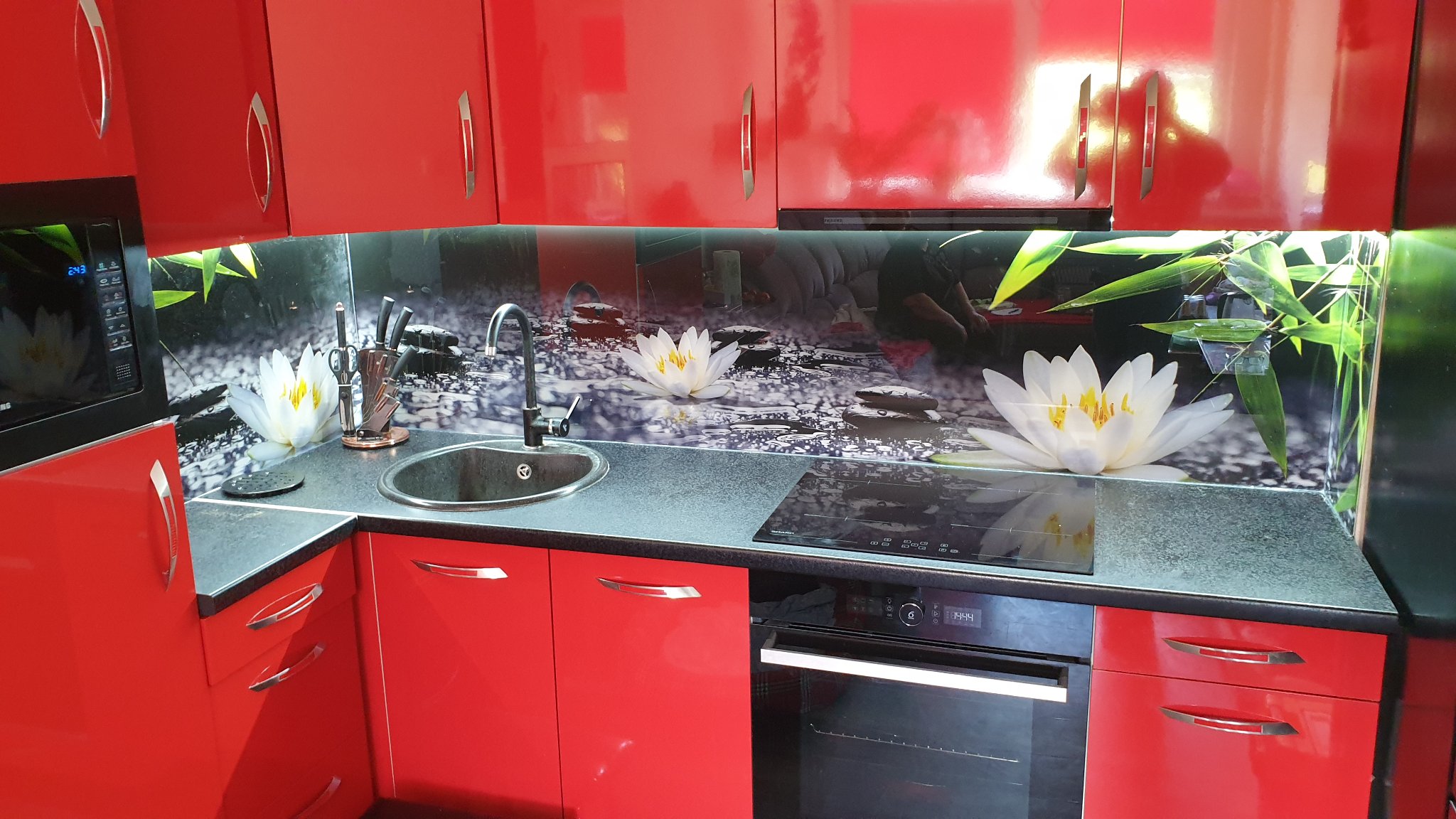 Скинали с УФ печатью. Цветы.